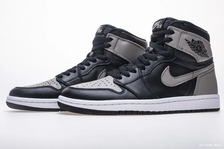 OG 555088-013 Shadow High Black Retro 1 Gray  Jordan Air 1001